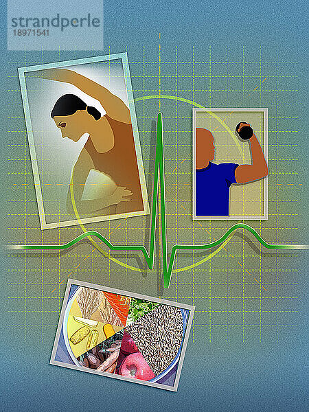 Bewegung und Ernährung für einen gesunden Herzschlag