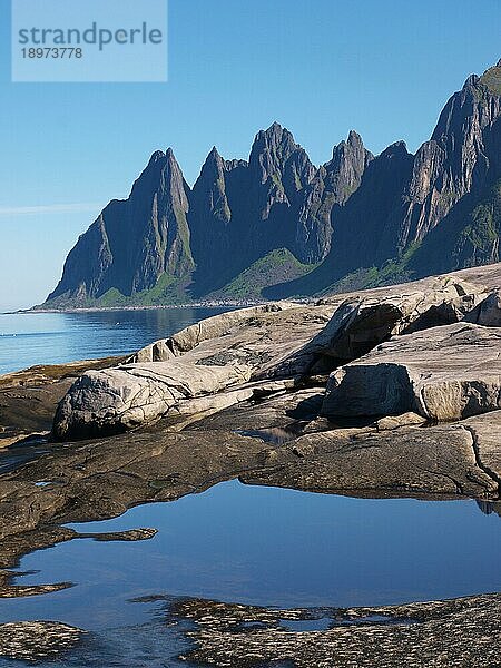 Erstfjord auf Senja (Gebiss des Teufels) Norwegen