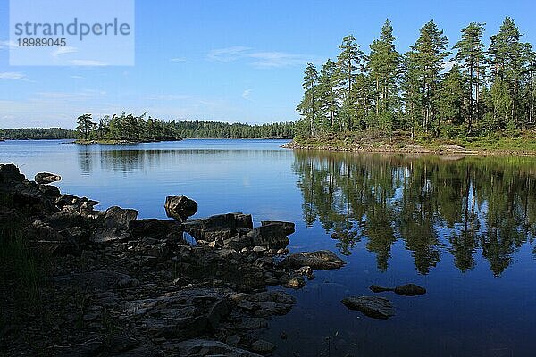 Sommerszene in Dalsland  Schweden  Europa