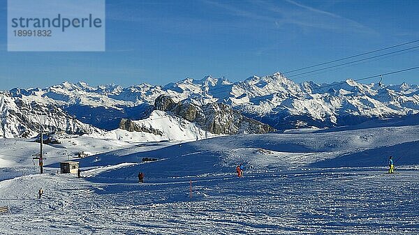 Schönes Bergpanorama  Blick vom Glacier de Diablerets