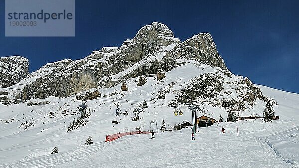 Schönes Skigebiet in Braunwald  Schweizer Alpen