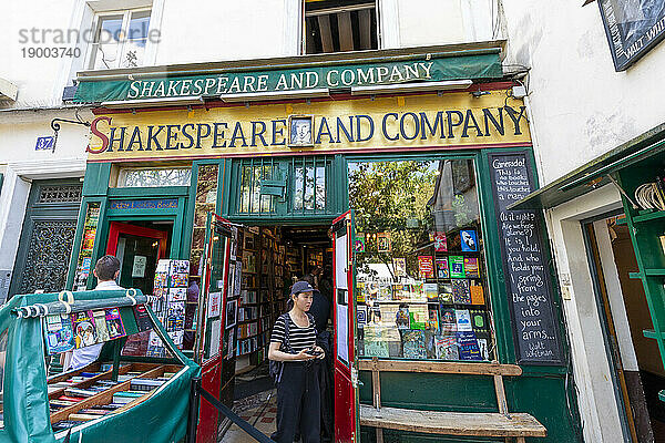 Shakespeare and Company Bookshop  Paris  Frankreich  Europa