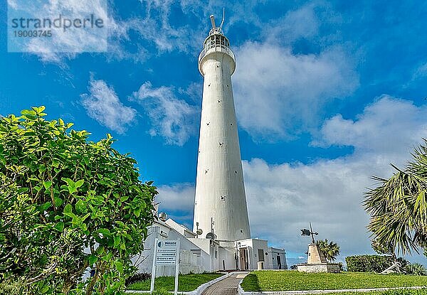 Gibb's Hill Lighthouse  aus Gusseisen in London gebaut und 1844 von den Royal Engineers errichtet  noch in Gebrauch  Southampton Parish  Bermuda  Atlantik  Nordamerika