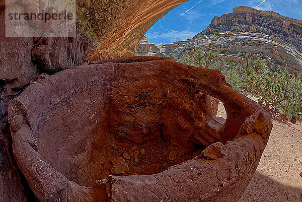 Die Pferdehalsbandruinen zwischen der Sipapu-Bogenbrücke und der Kachina-Bogenbrücke  Natural Bridges National Monument  Utah  Vereinigte Staaten von Amerika  Nordamerika