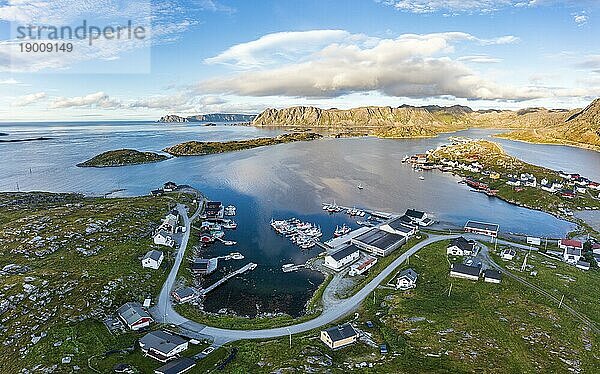 Fischerort Gjesvær  Magerøya  Nordkapp  Troms og Finnmark  Norwegen  Europa