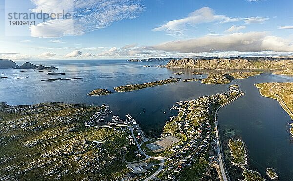 Fischerort Gjesvær  Magerøya  Nordkapp  Troms og Finnmark  Norwegen  Europa