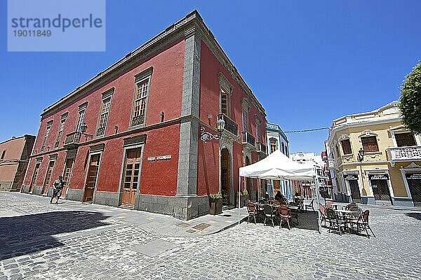 Traditionelles Haus in Gáldar  Provinz Las Palmas  Gran Canaria  Kanarische Inseln  Spanien  Europa