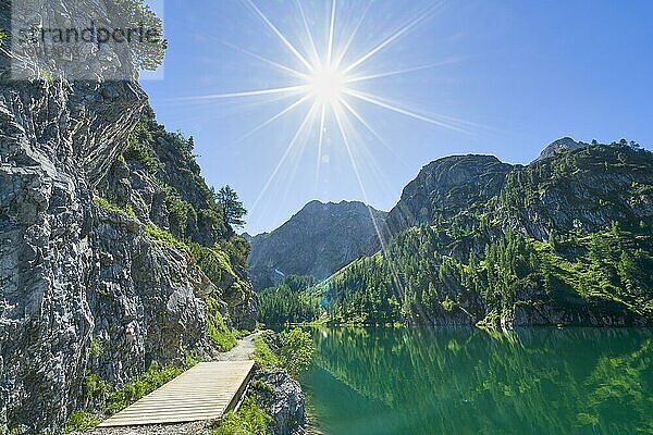 Wanderweg am Tappenkarsee  Sonnenstern  Bergsee  Stierkarkopf  Radstätter Tauern  Landschaftsschutzgebiet  Kleinarl  Pongau  Salzburg