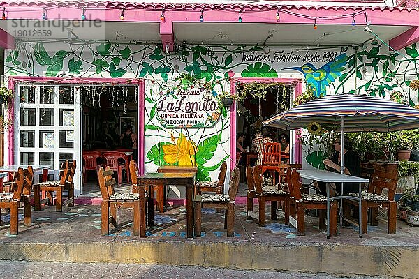 La Lomita traditionelles Restaurant  Isla Mujeres  Karibikküste  Cancun  Quintana Roo  Mexiko  Mittelamerika