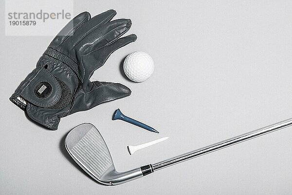 Draufsicht Handschuh Golfausrüstung. Auflösung und hohe Qualität schönes Foto