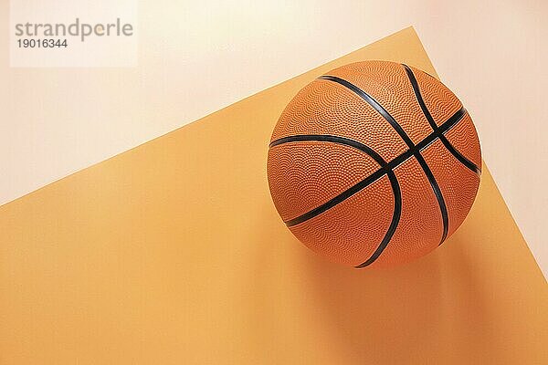 Draufsicht Basketball mit Kopierraum. Auflösung und hohe Qualität schönes Foto