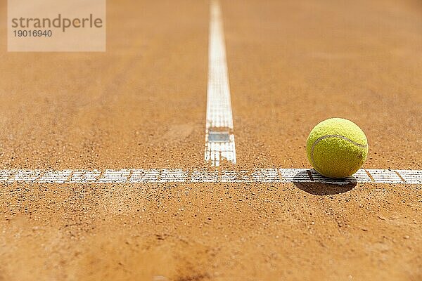 Close up Tennisball Platz Boden. Auflösung und hohe Qualität schönes Foto