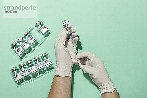 Draufsicht Impfstoffanordnung2. Auflösung und hohe Qualität schönes Foto
