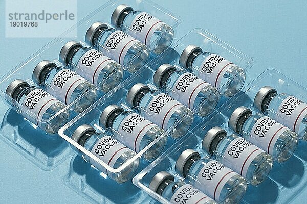 Draufsicht Impfstoffanordnung. Auflösung und hohe Qualität schönes Foto