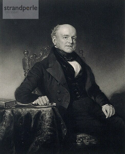 Edward Holme FLS (17. Februar 1770 bis 28. November 1847) war ein englischer Arzt und Förderer von Gelehrtengesellschaften  Historisch  digital restaurierte Reproduktion von einer Vorlage aus der damaligen Zeit