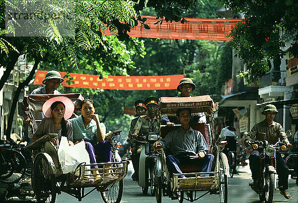Rikschas in Hanoi