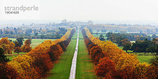 Windsor Great Park mit Windsor Castle.