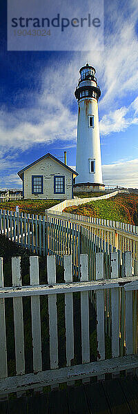 Pigeon Point Lighthouse liegt an der kalifornischen Küste  50 Meilen südlich von San Francisco  USA.