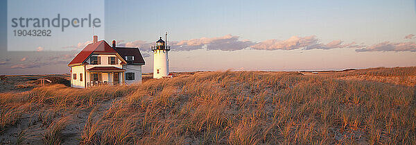 Race Point Lighthouse an der Cape Cod National Seashore außerhalb von Provincetown  Massachusetts  USA.