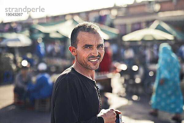 Porträt eines Mannes in Marrakesch