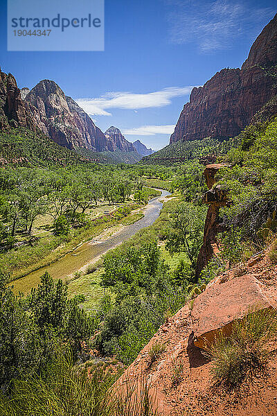 Malerische Landschaft des Zion-Nationalparks  Utah  USA