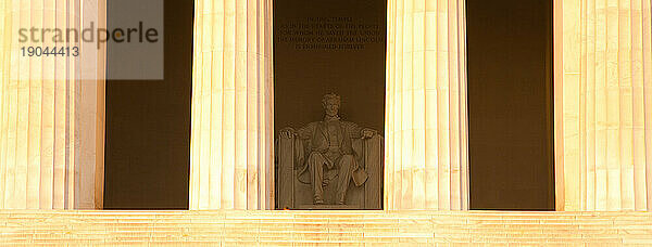 Das Lincoln Memorial in der National Mall of Washington  District of Columbia  USA