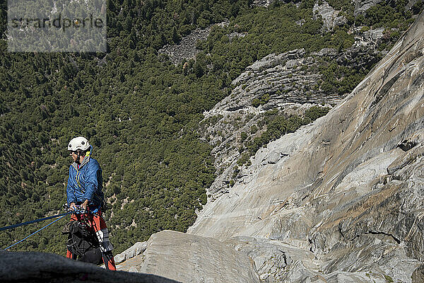 Abseilen des Freeriders