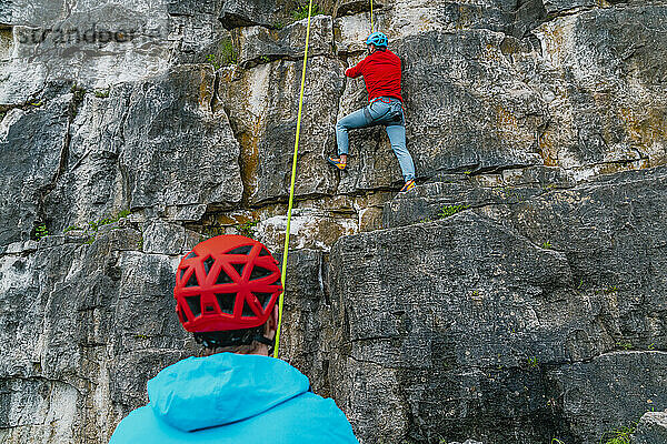 Partner Top-Rope-Klettern