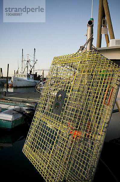 Detail der Hummerfalle  Casco Bay  Maine.