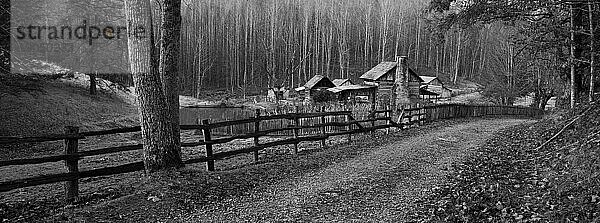 McCoy Homestead im Twin Falls State Park  West Virginia  USA.