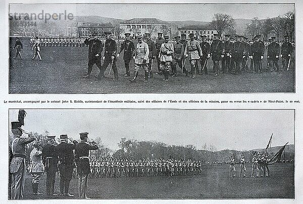 Marechal Joffre besucht die West Point Academy  1917  New York  USA  Nordamerika