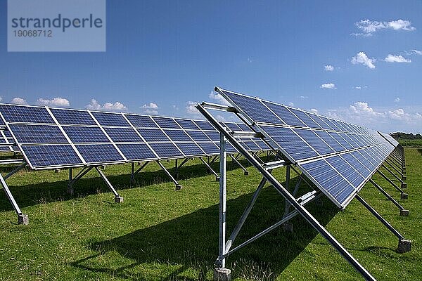 Photovoltaische Solarmodule zur Stromerzeugung  Deutschland  Europa