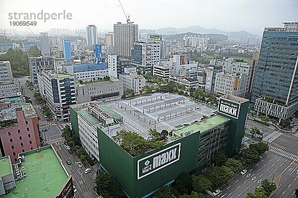 Stadtblick Gwangju  Provinz Jeollanam-do  Südkorea  Asien