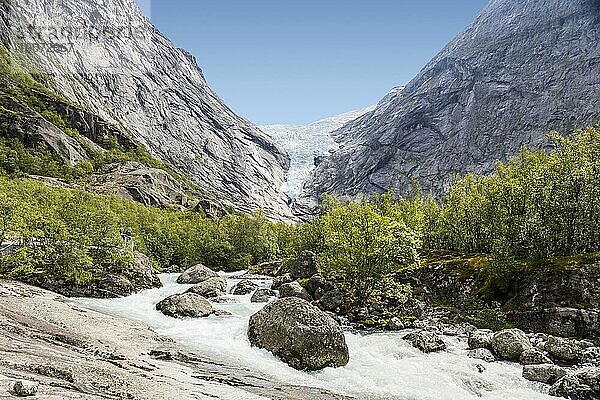 Briksdal-Gletscher  Norwegen  Europa