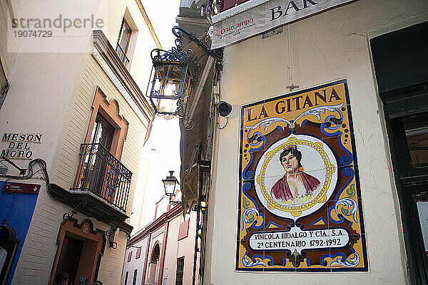 Street scene  Seville  Andalusia  Spain  Europe