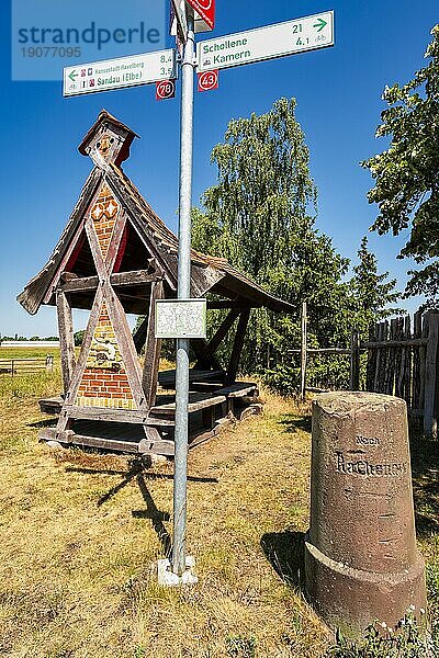 Rastplatz in Wulkau  Kamern  Sachsen-Anhalt  Deutschland  Europa