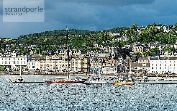 Oban Bay and Seafront  Oban  Argyll und Bute  Schottland  UKBoote in Oban  UK