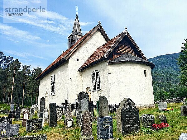 Kirche in Seljord  Telemark  Norwegen  Europa