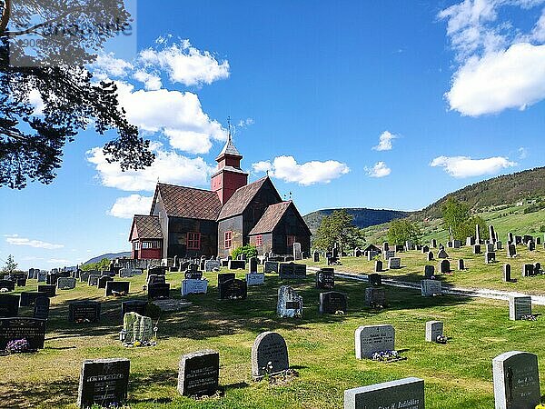 Kirche in Dovre  Norwegen  Europa