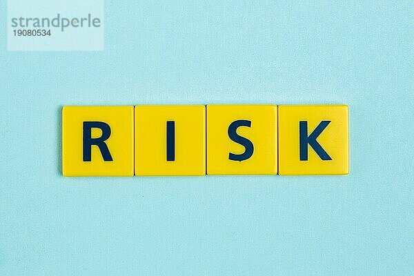 Risiko Wort Scrabble Fliesen