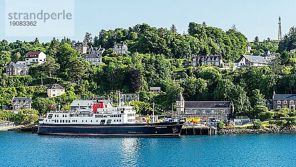 Oban Bay and Seafront  Oban  Argyll und Bute  Schottland  UKBoote in Oban  UK