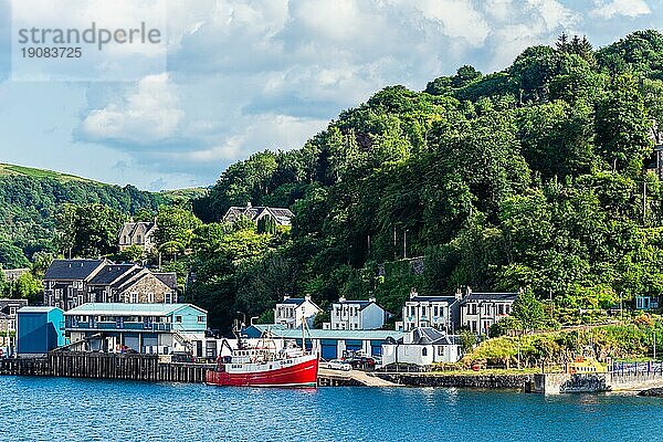 Oban Bay and Seafront  Oban  Argyll und Bute  Schottland  UKBoote in Oban  UK