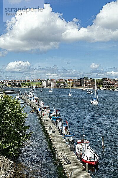 Boote  Bootssteg  Hafen  Sønderborg  Syddanmark  Dänemark  Europa