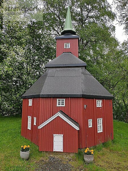 Modell der Storen Kirche  Trondelag  Norwegen  Europa