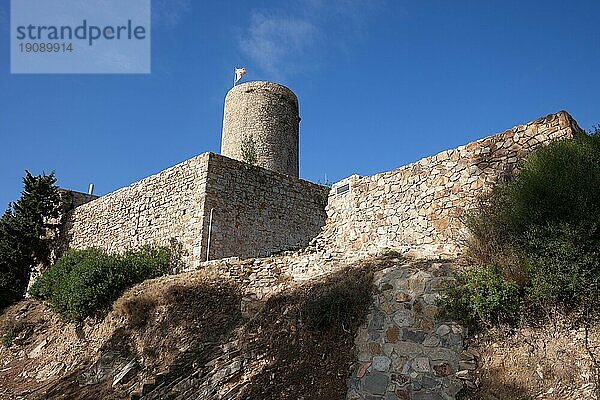 Burg Sant Joan (Sankt Johannes) in Blanes  Spanien  Festung aus dem 11  Europa