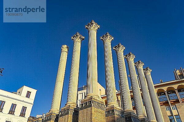 Ruinen eines römischen Tempels Templo Romano  Cordoba  Andalusien  Spanien  Europa