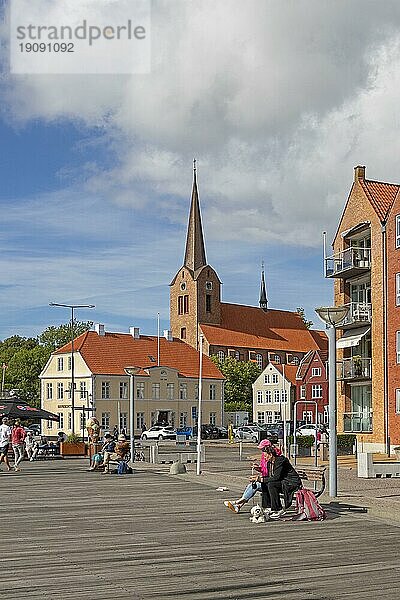 St Marie Kirche  Hafen  Sønderborg  Syddanmark  Dänemark  Europa