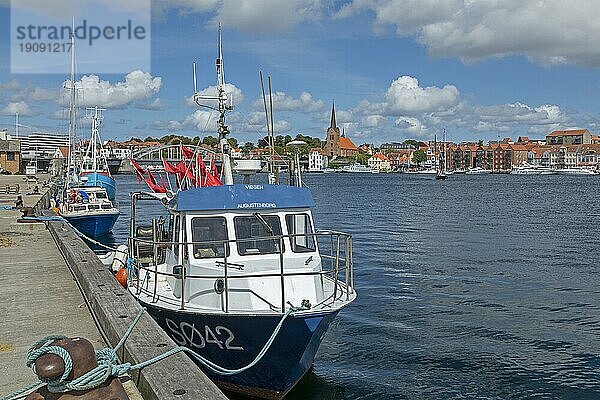 Boote  Hafen  Sønderborg  Syddanmark  Dänemark  Europa