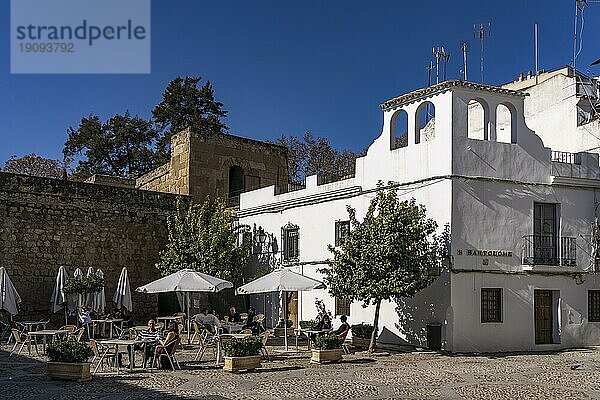 Restaurant in der Altstadt von Cordoba  Andalusien  Spanien  Europa