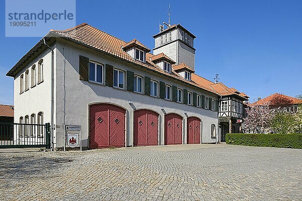 Gebäude der Freiwilligen Feuerwehr  Wernigerode  Harz  Sachsen-Anhalt  Deutschland  Europa